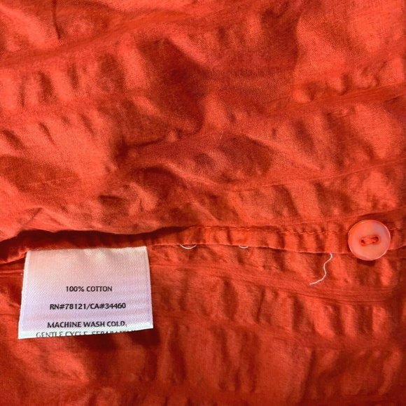 Eileen Fisher Cotton Blouse Top Button-Down Tunic - Picture 7 of 9